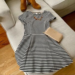 Forever 21 Striped Fit + Flare Dress - Size S